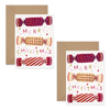 Christmas Crackers - Set of 8 Cards