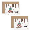 Dachshund Sled - Set of 8 Cards