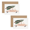 Christmas Vintage Car - Set of 8 Cards